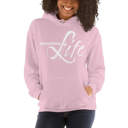 Womens Hoodie - Pullover Hooded Sweatshirt - Graphic/phenomenal Life Grey Coco